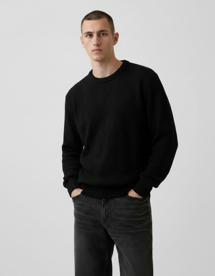 Crewneck Knit Sweater | Multiple Colors
