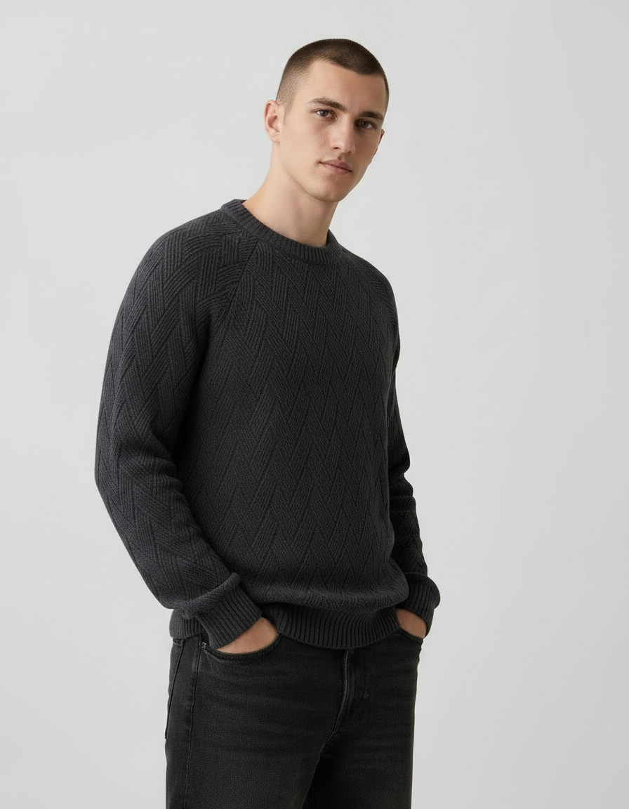 Crewneck Knit Sweater | Multiple Colors