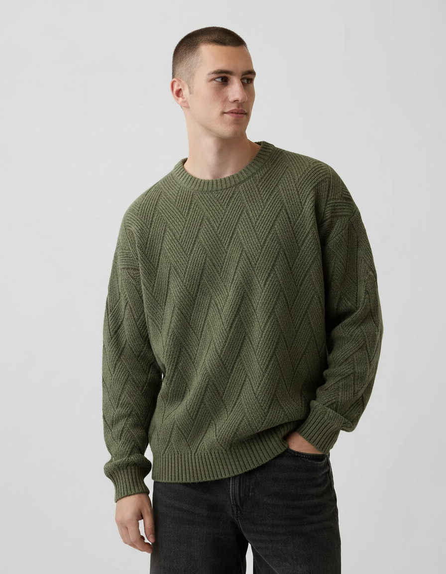 Crewneck Knit Sweater | Multiple Colors