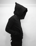 Rick Owens Style Zip Up Hoodie | Cone Hood