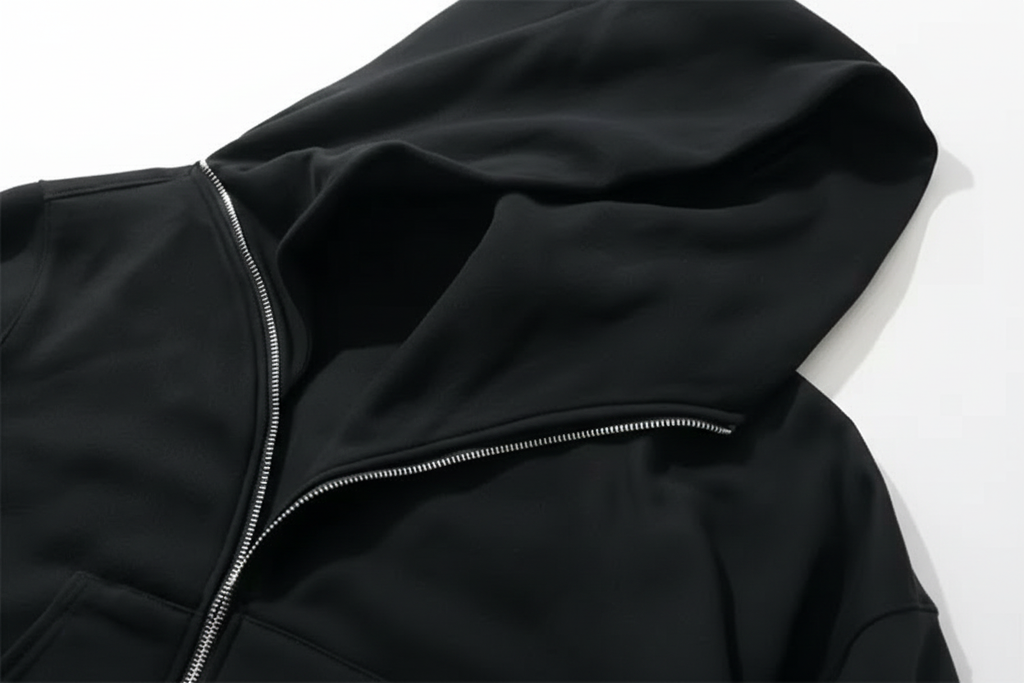 Rick Owens Style Zip Up Hoodie | Cone Hood