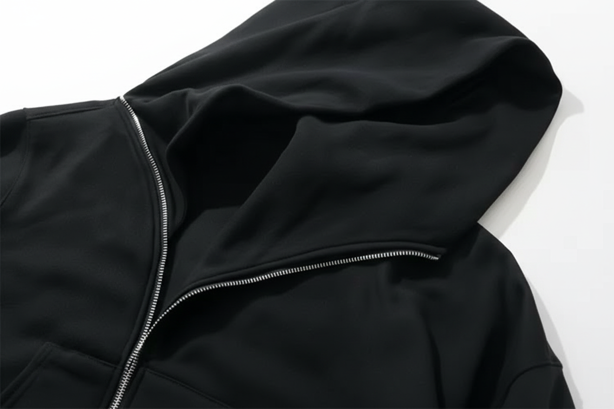 Rick Owens Style Zip Up Hoodie | Cone Hood