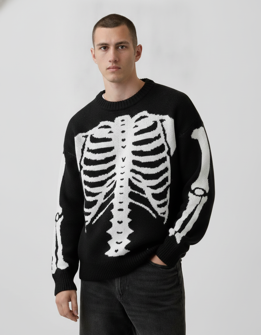 Premium Skeleton Knit Sweater
