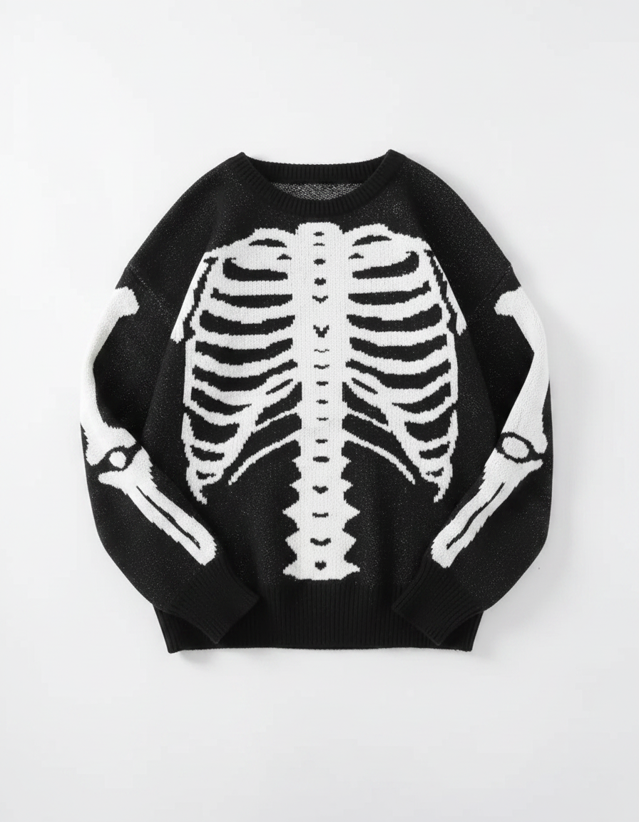 Premium Skeleton Knit Sweater