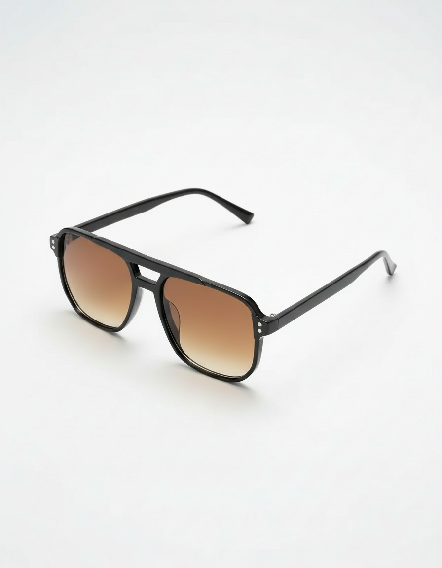 Classic Double-Bridge Square Frame Sunglasses | Multiple Colors