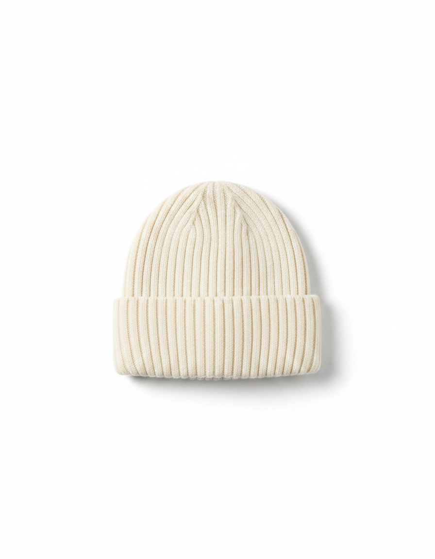 Knitted Winter Beanie with Brim | Warm Fleece-Lined Beanie | Multiple Colors