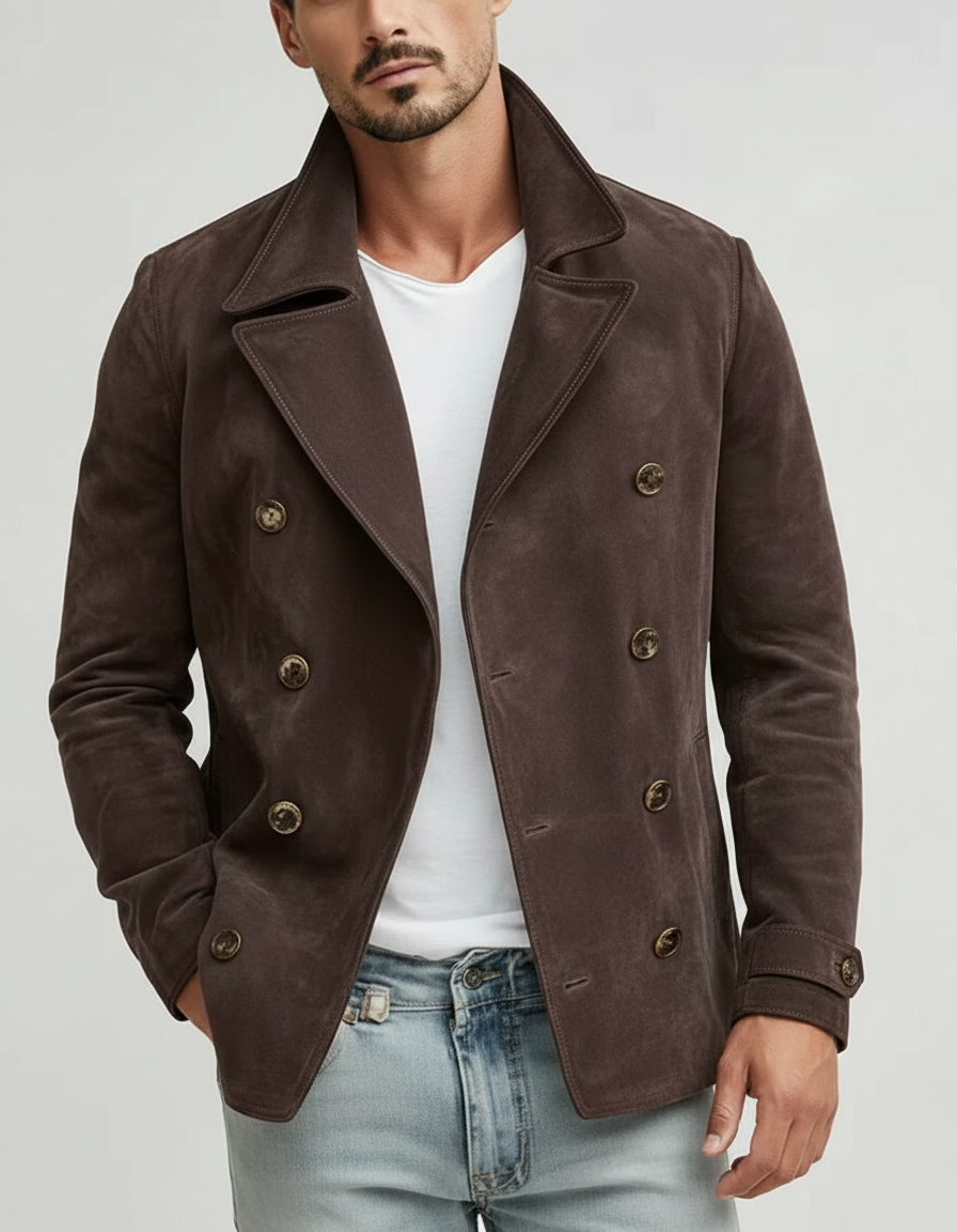 Men's Faux Suede Jacket