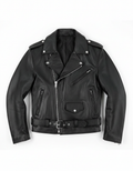 Men's Slim Fit Leather Jacket | Motorcycle Lapel Diagonal