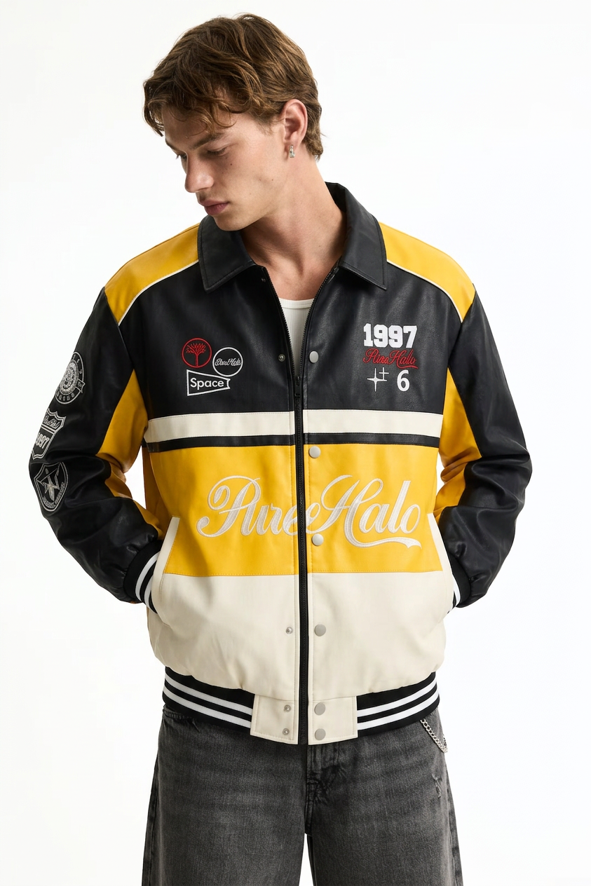 Leather Varsity Jacket