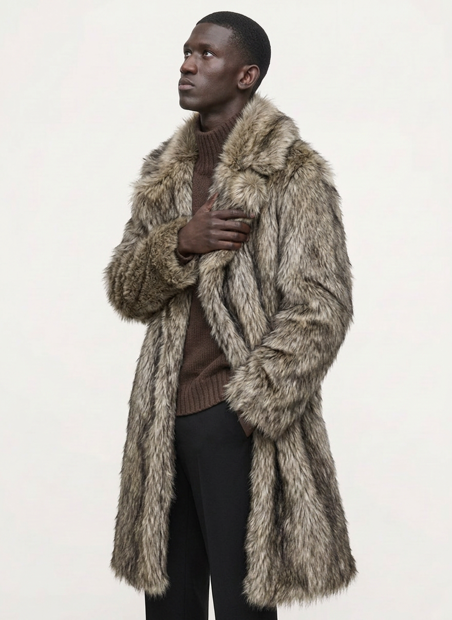 Long Fur Overcoat