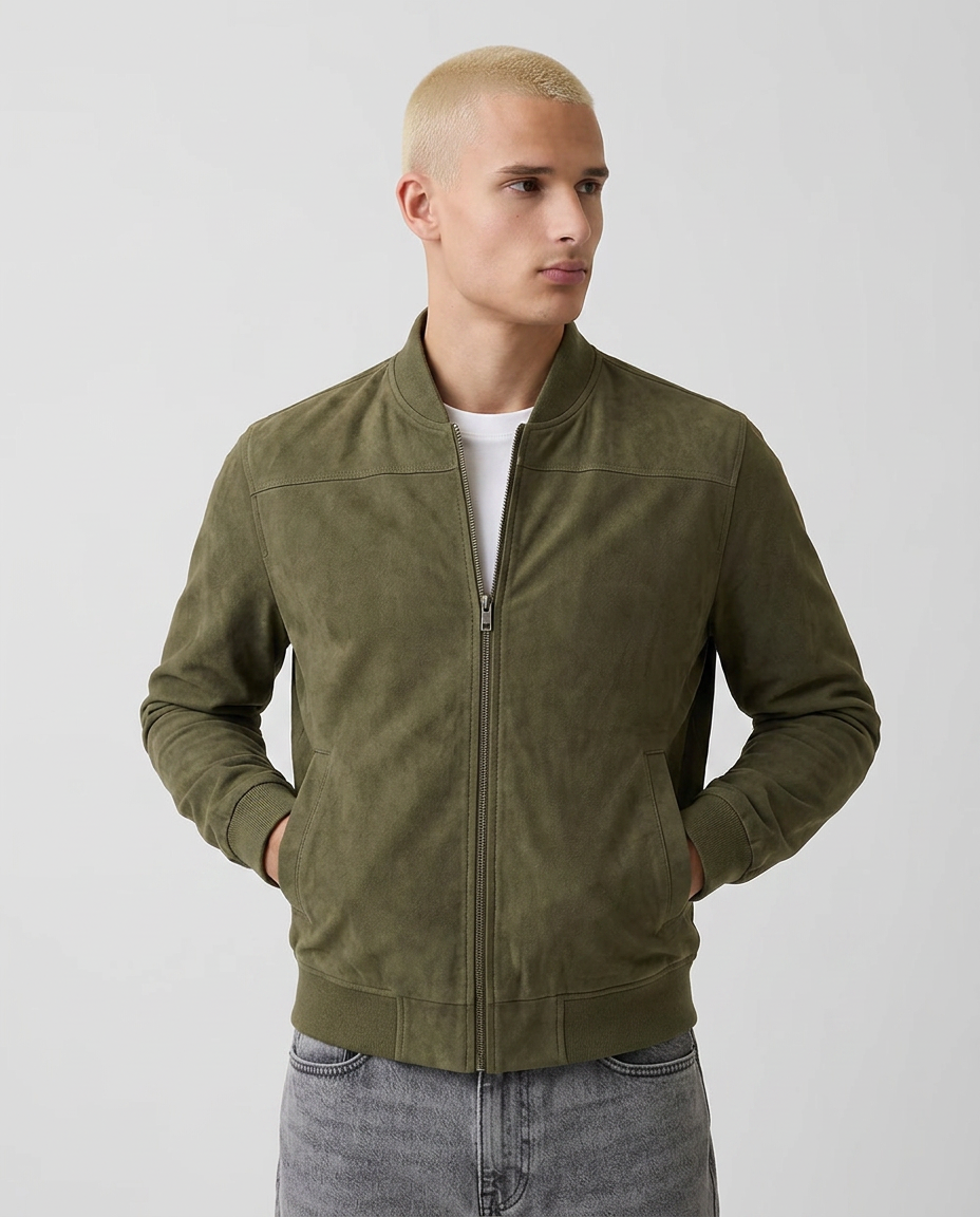 Suede Zipper Jacket | Multiple Colors