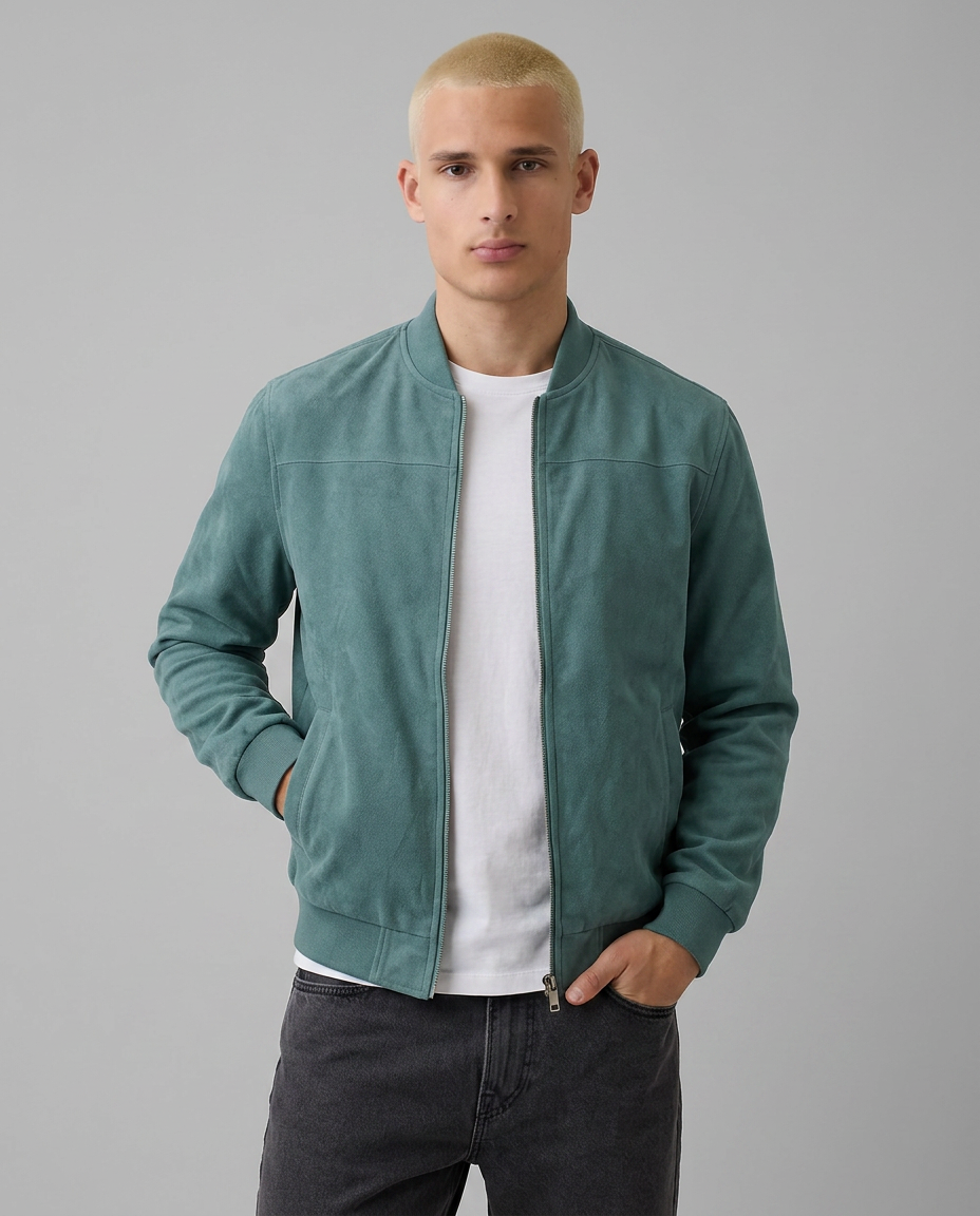 Suede Zipper Jacket | Multiple Colors