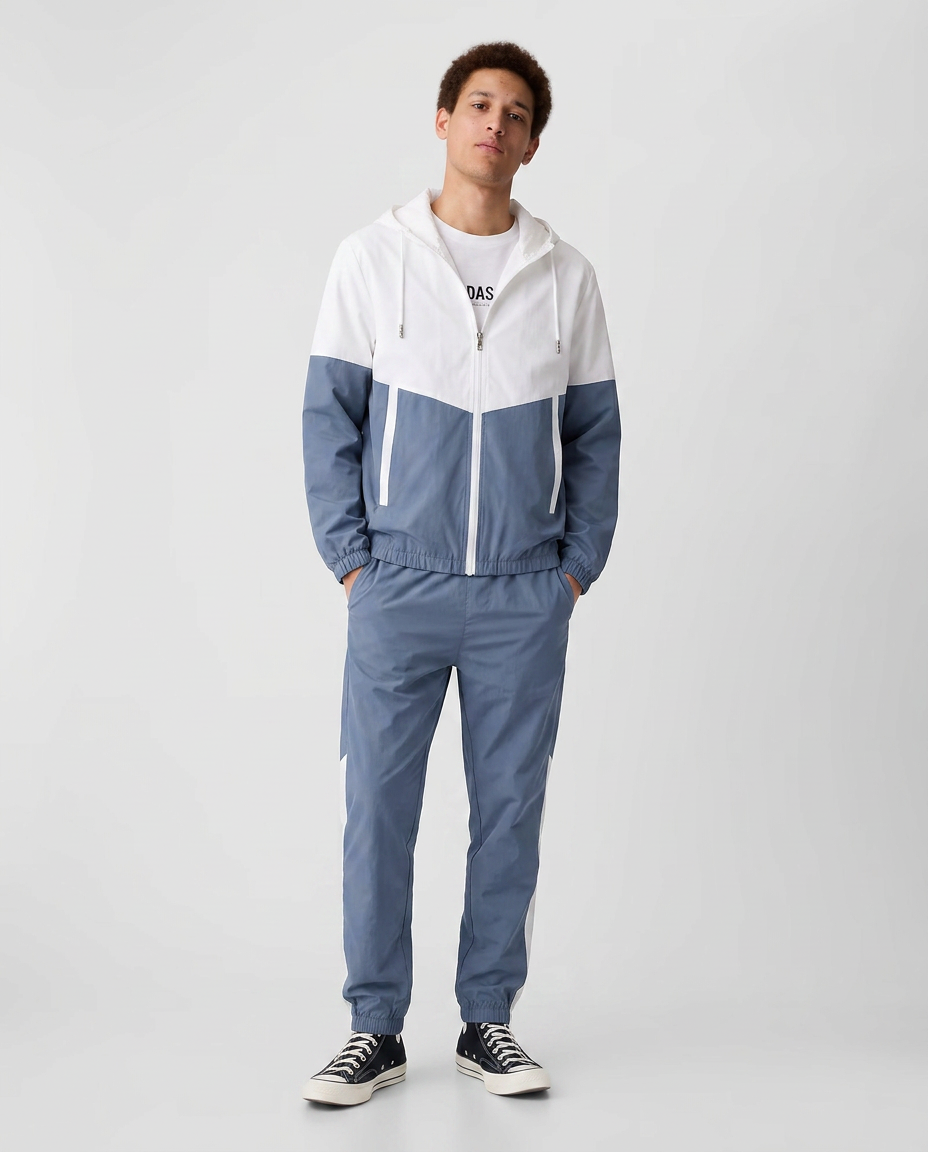 2-Piece Hooded Tracksuit Set