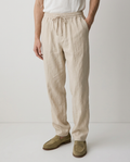 Cotton Linen Straight Leg Trousers | Multiple Colors