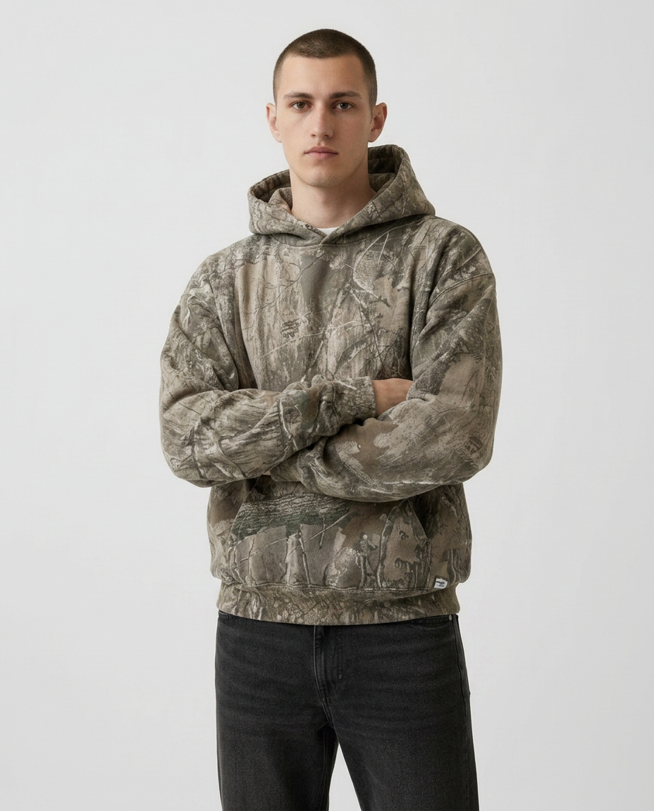 Real Tree Camouflage Pullover Hoodie