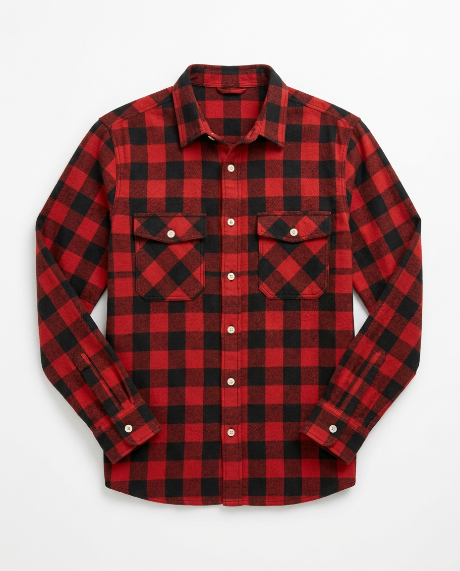 Plaid Flannel Button-Up Shirt | Multiple Colors