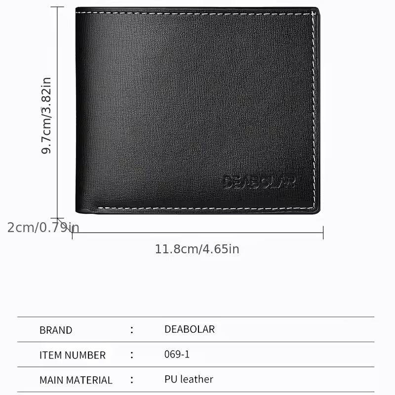 Slim Leather Bifold Wallet